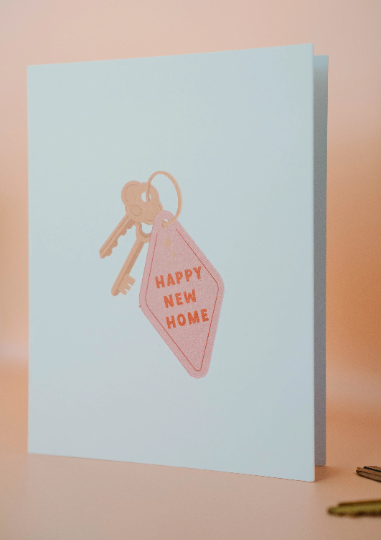 Happy New Home - New House Card, New Homeowners, Congrats Card, Life Milestone Card